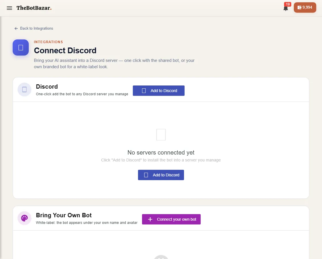 Connect Discord