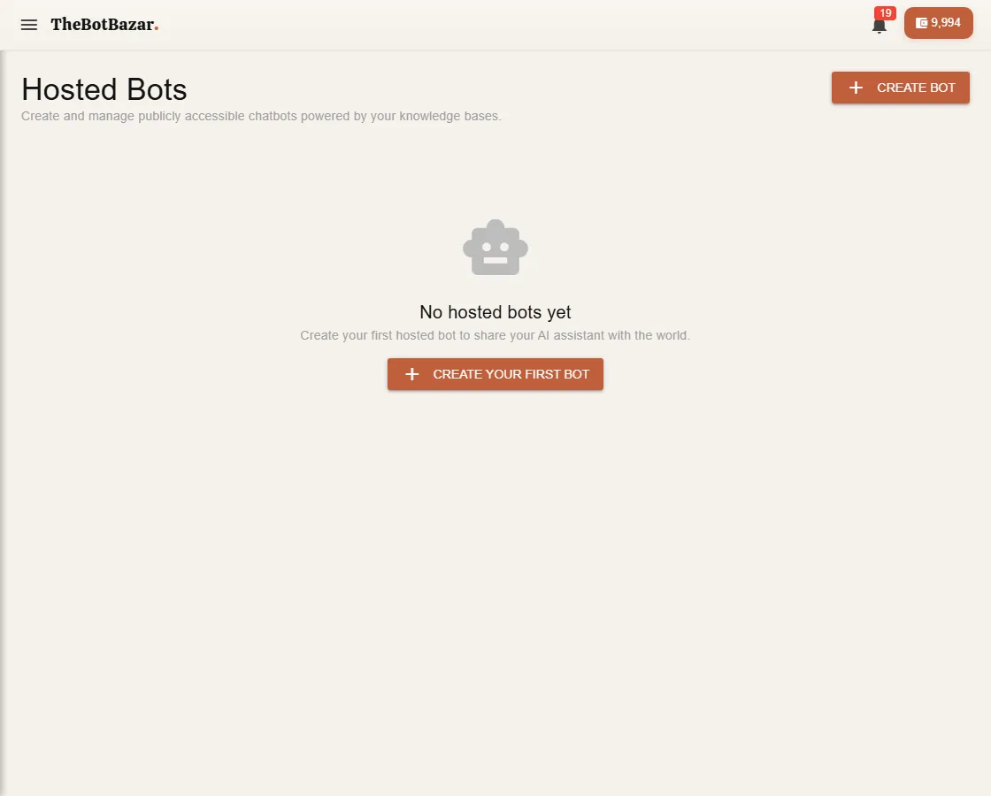 Hosted bots