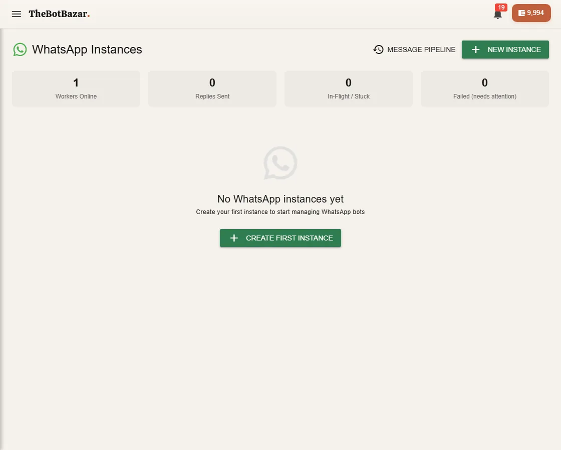 WhatsApp instances